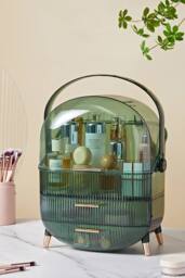 Lovely Cosmetics Organizer Skincare Box in Green - thumbnail 2