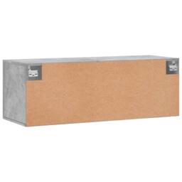 Berkfield Home Wall Cabinet Concrete Grey 100x36.5x35 cm Engineered Wood - thumbnail 8