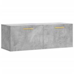 Berkfield Home Wall Cabinet Concrete Grey 100x36.5x35 cm Engineered Wood - thumbnail 3