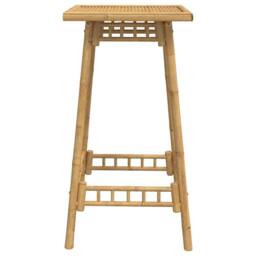 Berkfield Home Outdoor Bar Table Square 55x55x100 cm Bamboo in Light Tan - Size: 55 x 55 x 100 cm - thumbnail 6