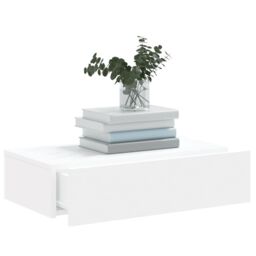 Berkfield Home TV Cabinet with LED Lights White 60x35x15.5 cm - thumbnail 5