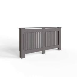 FWStyle Vertical Slat Large Grey Radiator Cover (H) 82.3 (W) 152cm (D) 19cm - thumbnail 2