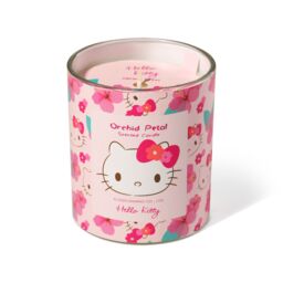 Hello Kitty Repeat Print 1-Wick Candle - Orchid Petal Scent in Pink - Size: Medium - thumbnail 2