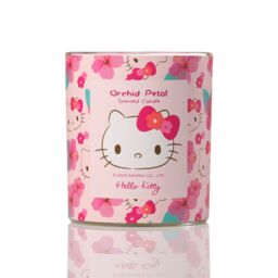 Hello Kitty Repeat Print 1-Wick Candle - Orchid Petal Scent in Pink - Size: Medium - thumbnail 1
