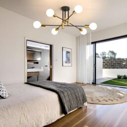 COMELY Sputnik Ceiling Lights, 6 Lights E27 Vintage Living Room Ceiling Lights in Black - thumbnail 2