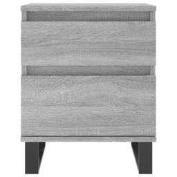 Berkfield Home Bedside Cabinets 2 pcs Grey Sonoma 40x35x50 cm Engineered Wood - Size: 40 x 35 x 50 cm - thumbnail 6