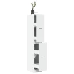 Berkfield Home Apothecary Cabinet¬†White 30x41x174.5 cm Engineered Wood in White - thumbnail 2
