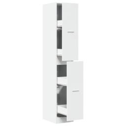 Berkfield Home Apothecary Cabinet¬†White 30x41x174.5 cm Engineered Wood in White - thumbnail 1