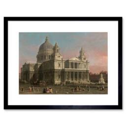 "Artery8 Old Master Canaletto St Pauls Cathedral London Framed Wall Art - Size: W12"" x H16""" - thumbnail 1