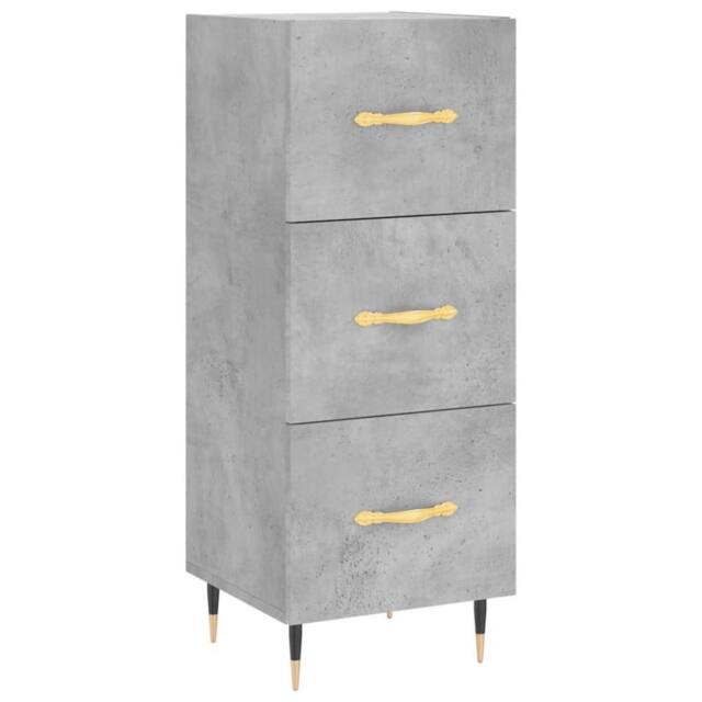 Berkfield Home Sideboard Concrete Grey 34.5x34x90 cm Engineered Wood - image 1
