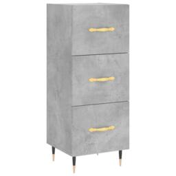 Berkfield Home Sideboard Concrete Grey 34.5x34x90 cm Engineered Wood - thumbnail 1