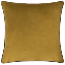 Furn Meridian Velvet Piped Cushion in Gold - Size: 45 cm x 45 cm - thumbnail 2