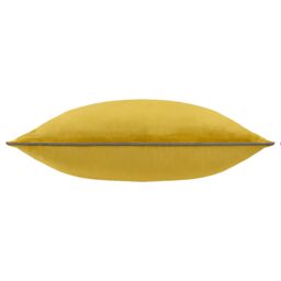 Furn Meridian Velvet Piped Cushion in Gold - Size: 45 cm x 45 cm - thumbnail 3