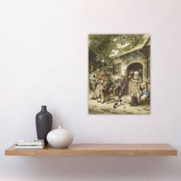 "Artery8 Cornelis Ploos van Amstel Violin Player At An Inn Wall Art Print - Size: W12"" x H16""" - thumbnail 4