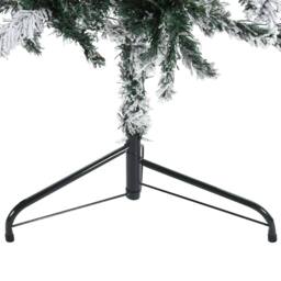 Berkfield Home Slim Artificial Half Christmas Tree with Flocked Snow 180 cm in Green - thumbnail 8