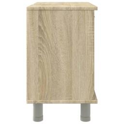 Berkfield Home Bathroom Cabinet Sonoma Oak 60x32x53.5 cm Engineered Wood in Brown - thumbnail 6