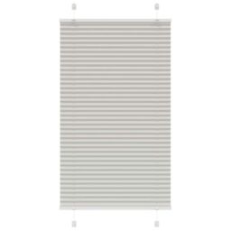 Berkfield Home Pleated Blind Light Grey 75x100 cm Fabric Width 74.4 cm Polyester