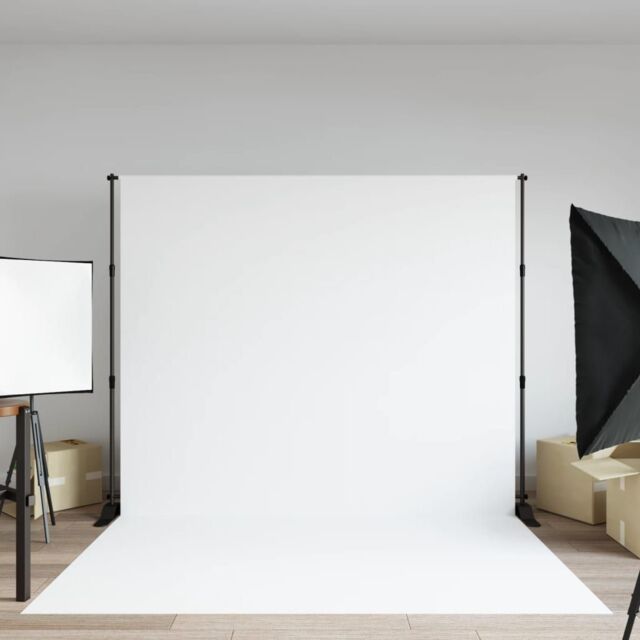 Berkfield Home Backdrop Stand Black 254x243 cm Steel - image 1