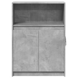 Berkfield Home Sideboard with LED Concrete Grey 72x34x100 cm Engineered Wood - Size: 72 x 34 x 100 cm - thumbnail 6