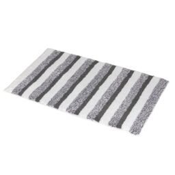 Showerdrape Milton Blue Stripe Bath Mat in Grey - thumbnail 3