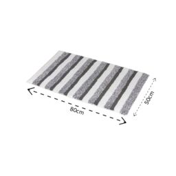 Showerdrape Milton Blue Stripe Bath Mat in Grey - thumbnail 2