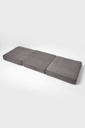 Homescapes Suede Orthopaedic Foam 3 Seater Booster Cushion in Grey - thumbnail 3