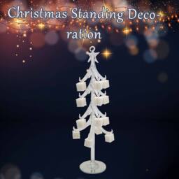 VFM e-Store Christmas Decoration 36cm x 12cm White X 1 - Size: 36 cm x 12 cm - thumbnail 3