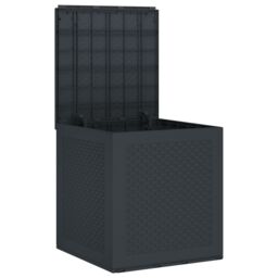 Berkfield Home Garden Storage Box Anthracite 55x53x57 cm PP - Size: 55 x 53 x 57 cm - thumbnail 5