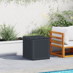 Berkfield Home Garden Storage Box Anthracite 55x53x57 cm PP - Size: 55 x 53 x 57 cm - thumbnail 1