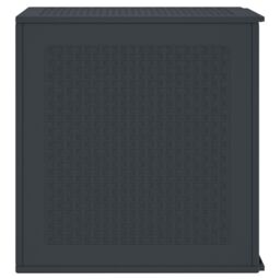 Berkfield Home Garden Storage Box Anthracite 55x53x57 cm PP - Size: 55 x 53 x 57 cm - thumbnail 7