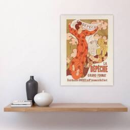 "Artery8 Maurice Denis La Depeche de Toulouse Vintage Advert Wall Art Print - Size: W12"" x H16""" - thumbnail 4