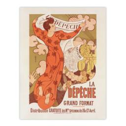 "Artery8 Maurice Denis La Depeche de Toulouse Vintage Advert Wall Art Print - Size: W12"" x H16""" - thumbnail 1