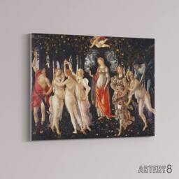 "Artery8 Sandro Botticelli Primavera Canvas Wall Art Print - Size: W24"" x H32""" - thumbnail 2