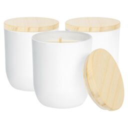 Nicola Spring 130g Coconut & Lime Soy Candles - Pack of 3 - Fruity Summer in White