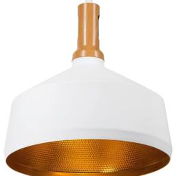 Wyld and Coco White Gold Wood Aluminium Geometric Pendant Lamp - thumbnail 2