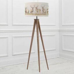 Voyage Maison Aratus Floor Lamp With Moorland Stag Eva Lampshade in Light Beige - thumbnail 1