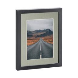 "Nicola Spring Photo Frame with 5"" x 7"" Mount - 8"" x 10"" - White Mount in Black" - thumbnail 1