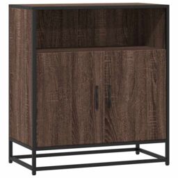 Berkfield Home Sideboard Brown Oak 68x35x76 cm Engineered Wood - Size: 68 x 35 x 76 cm - thumbnail 2