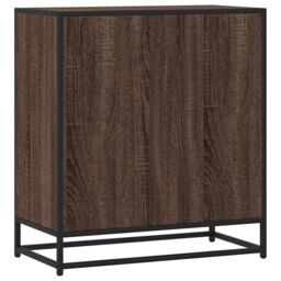 Berkfield Home Sideboard Brown Oak 68x35x76 cm Engineered Wood - Size: 68 x 35 x 76 cm - thumbnail 6