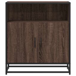 Berkfield Home Sideboard Brown Oak 68x35x76 cm Engineered Wood - Size: 68 x 35 x 76 cm - thumbnail 4