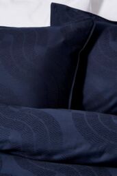 Nalu Nicole Scherzinger 'Leilani' Cotton Sateen Standard Pillowcase in Dark Blue - thumbnail 2