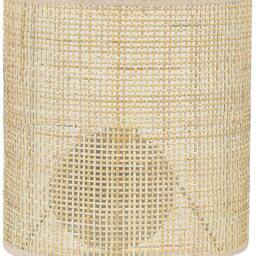 Wyld and Coco Natural Rattan Wall Lamp 22 cm Half Drum Shade - thumbnail 2
