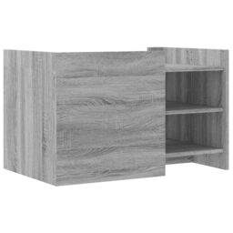 Berkfield Home Coffee Table Grey Sonoma 80x50x50 cm Engineered Wood - Size: 80 x 50 x 50 cm - thumbnail 6