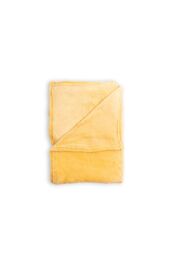 BHS Microfleece Throw in Yellow - Size: 180 cm x 250 cm - thumbnail 2