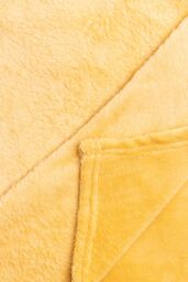 BHS Microfleece Throw in Yellow - Size: 180 cm x 250 cm - thumbnail 3