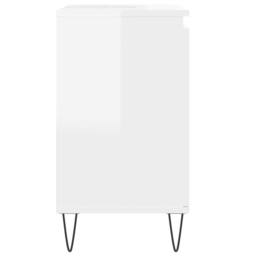 Berkfield Home Durable Bathroom Cabinet High Gloss White 58x33x60 cm Engineered Wood - Size: 58 x 33 x 60 cm - thumbnail 6