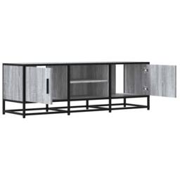 Berkfield Home TV Cabinet Grey Sonoma 120x35x41 cm Engineered Wood & Metal - Size: 120 x 35 x 41 cm - thumbnail 7