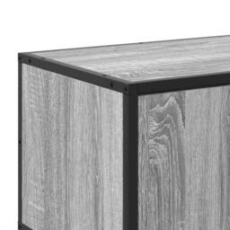 Berkfield Home TV Cabinet Grey Sonoma 120x35x41 cm Engineered Wood & Metal - Size: 120 x 35 x 41 cm - thumbnail 8