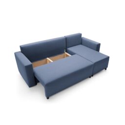 Abakus Direct Oslo Reversible Corner Sofa Bed in Dark Blue - thumbnail 5