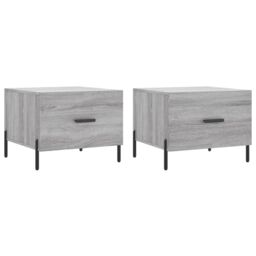 Berkfield Home Coffee Tables 2 pcs Grey Sonoma 50x50x40 cm Engineered Wood - Size: 50 x 50 x 40 cm - thumbnail 2